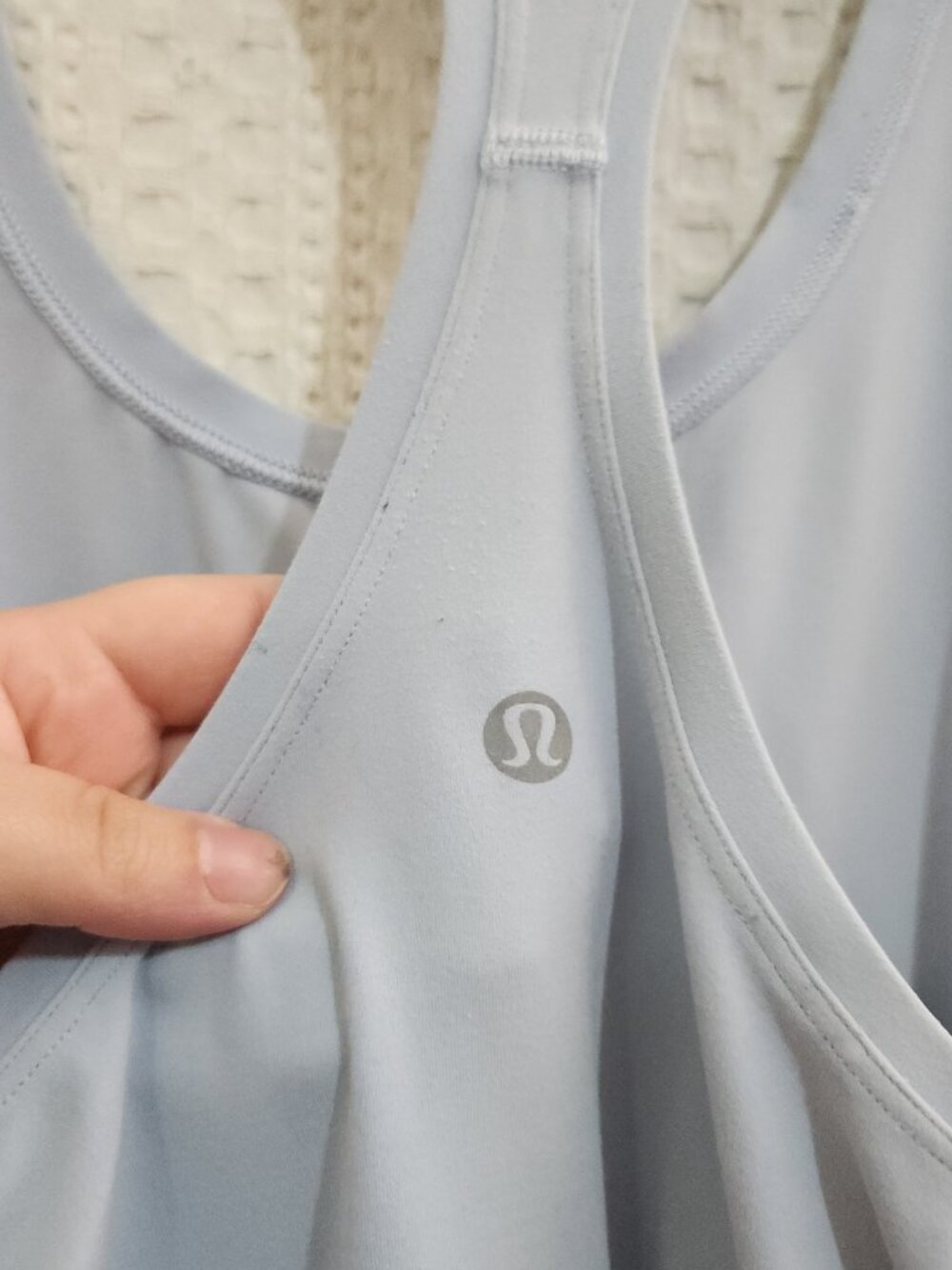 Lululemon Cool Racerback Tank in Light Blue Women's Size 10 - Picture 5 of 12